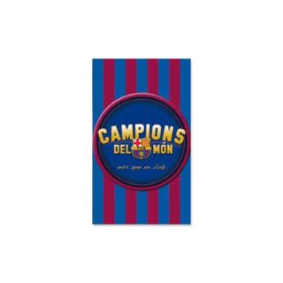DRAP DE PLAGE FCB CAMPIONS. Dimension : 100 x 170 cmMatière