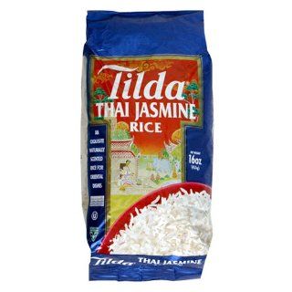 Tilda Rice, Thai Jasmine, 16 Ounce Bags (Pack of 8) 