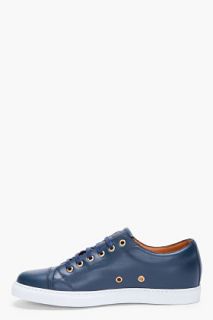Marc Jacobs Navy Leather Sneakers for men