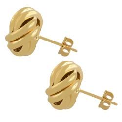 10k Gold Polished Love Knot Earrings
