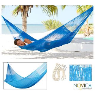 Glowing Sapphire Large Deluxe Hammock with Accessories (Mexico