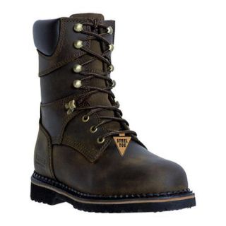Mens McRae Industrial 8in Safety Toe Lacer MR88344 Dark Brown Today
