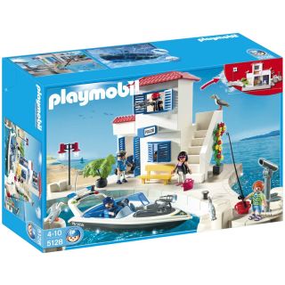Playmobil Harbor Police Station with Speedboat