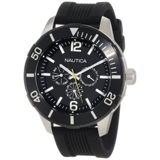 Mens Black Stainless Steel Chrono Watch Today $149.99