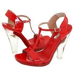 Calvin Klein Collection Sage Red   Patent Sandals