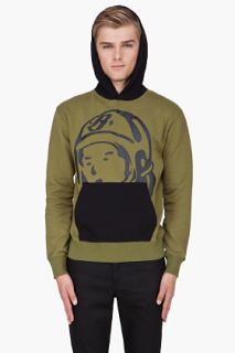 Billionaire Boys Club Olive Hooded Helmet Sweater for men