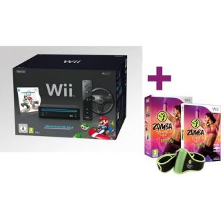 Wii NOIRE MARIO KART + ZUMBA FITNESS   Achat / Vente WII Wii NOIRE