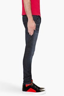 Pierre Balmain Skinny Faded Black Jeans  for men