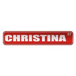 CHRISTINA ST  STREET SIGN NAME  