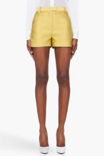 3.1 Phillip Lim Chartreuse Silk Blend Shorts for women