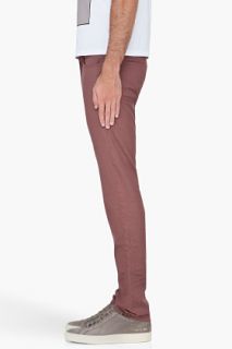 Marc By Marc Jacobs Pastel Burgundy Uniform Jeans  for men