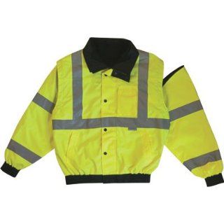 Xtreme Visibility High Visibility 5 in 1 Safety Bomber Jacket   Large
