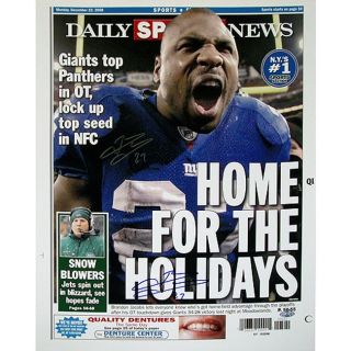 Steiner Sports Brandon Jacobs Daily News Home for the Holidays Cover