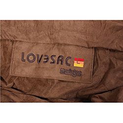 LoveSac 6 feet Brown Microsuede Bean Bag