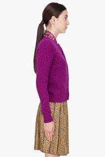 Marc Jacobs Purple Cashmere Forever Cardigan for women