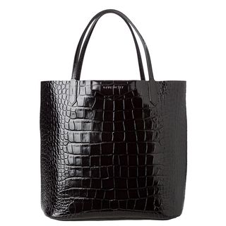 Givenchy Antigona Black Croc stamped Shopper Bag