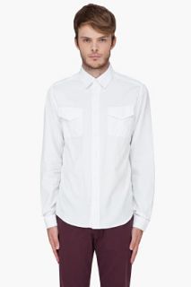 Orlebar Brown White Fletcher Utilitarian Shirt for men