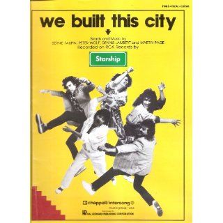 com Sheet Music 1985 We Built This City Starship 237 