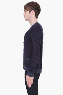 Marc By Marc Jacobs Blue Camo Cardigan for men