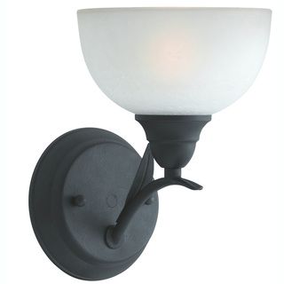 Transitional 1 light Wall Sconce in Blacksmith Bronze