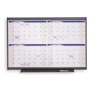 Quartet 4MCP43 Calendar Planner, Dry Erase, White