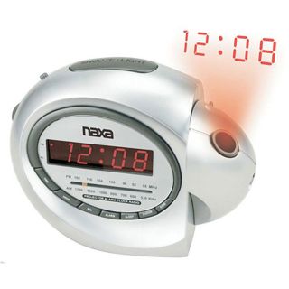 Naxa NX 162 AM/ FM Radio Projection Alarm Clock