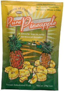 Harvest of Heaven Select Dehydrated Fruit, Pineapple, 1 Ounce Bags