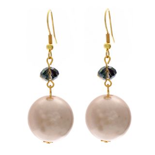 Nexte Jewelry Gold Overlay Faux Pearl Earrings