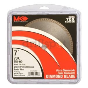 MK Diamond Products 159107 7" Continuous Rim Blade