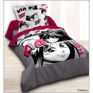 Couette 140x200 MANGA STORY 400gr/m2 double face   Couette imprimee