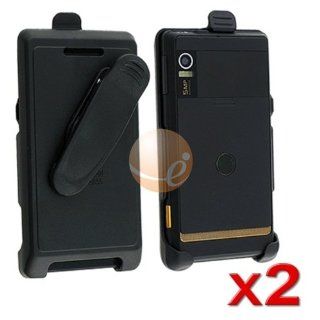 2 x LCD in Swivel Holster for Motorola A855 Droid Cell