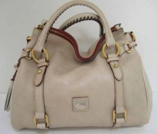  Dooney & Bourke Florentine Leather Small Satchel Oyster: Shoes