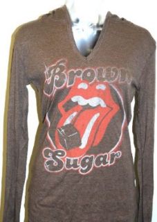 Rolling Stones Lips Logo Brown Sugar Womens Brown Vintage