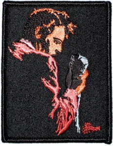 Elvis Presley Orange 56 Logo Embroidered iron on Patch