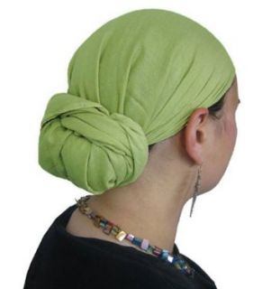 Solid Soft Green Head Scarves Clothing
