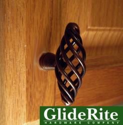 GlideRite Oil Rubbed Bronze Oval Birdcage Cabinet Knobs (Case of 25