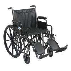 Silver Sport 2 Wheelchair with Various Arms Styles and Front Rigging