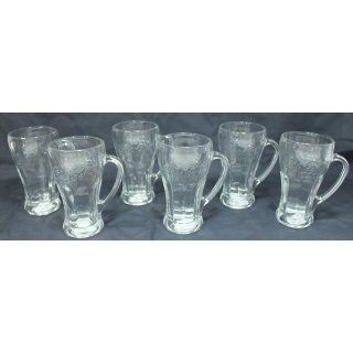 Iconic Coca Cola Glasses with Handle   Set Of 6