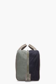 Comme Des Garçons Shirt Olive & Black Canvas Duffle Bag for men