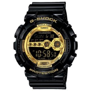 Casio Mens G Shock Black/Gold Stainless Steel Watch