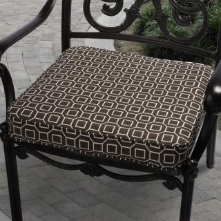 Kate Mink Brown Outdoor Cushion with P. Kaufmann Fabric