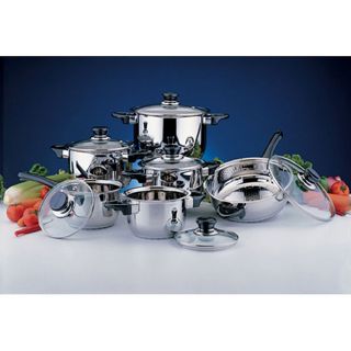 Induction Ready 12 piece Stainless Steel Cookware Set