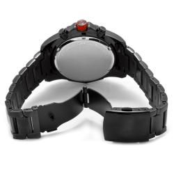 Red Line Mens Racer Black Ion Plated Stainless Steel Watch
