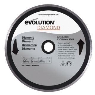 Disque Diamant EVOLUTION FURY 210mm   Achat / Vente CISEAUX   CUTTER