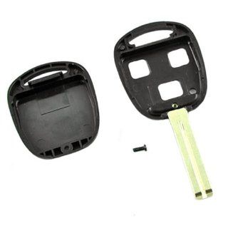 New 3 Buttons 37mm Short Blade Remote Uncut Key Case Shell