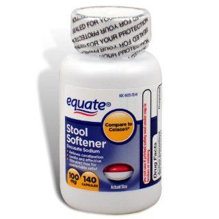 Equate   Stool Softener 100 mg, 140 Capsules (Compare to