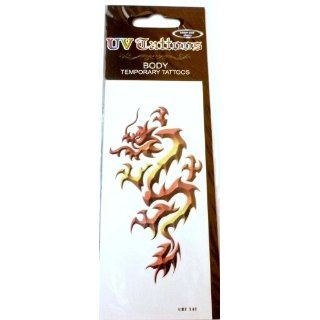 Dragons Fire UV Color Temporary Body Tattoo UBT 141: Everything Else