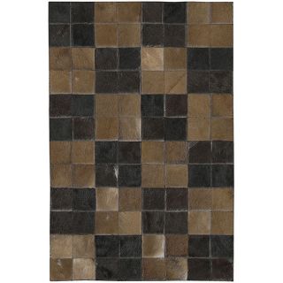 Handcrafted Modern Leather Rug (8 x 10)