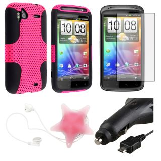 Hybrid Case/ Screen Protector/ Wrap/ Car Charger for HTC Sensation 4G