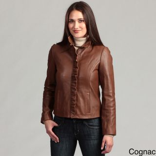 Italia Womens Lambskin Leather Jacket Today: $174.99